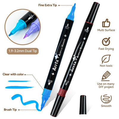 Художественный маркер Arrtx акриловые AACM-03-32, 32 цвета (LC302802) Винница - изображение 9