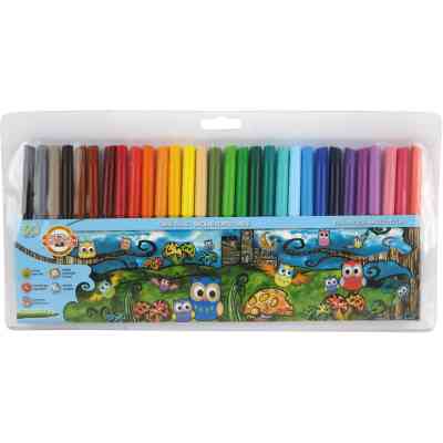 Фломастери Koh-i-Noor Совенята, 30 кольорів, блістер (1012ET/30) Вінниця