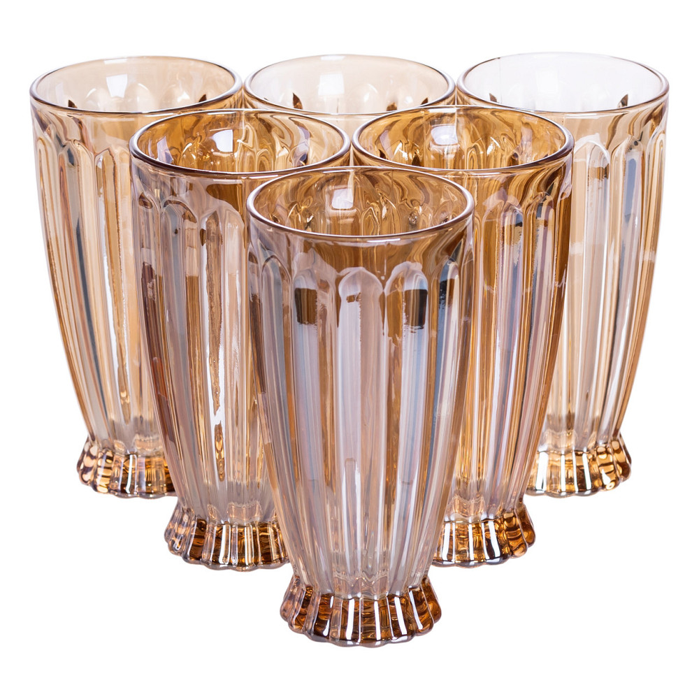 Yiwu Набір глечик 1 л зі склянками 6 (шт) по 300 мл для напоїв, лимонадів, соку, води, мохіто П Коломия - фото 4