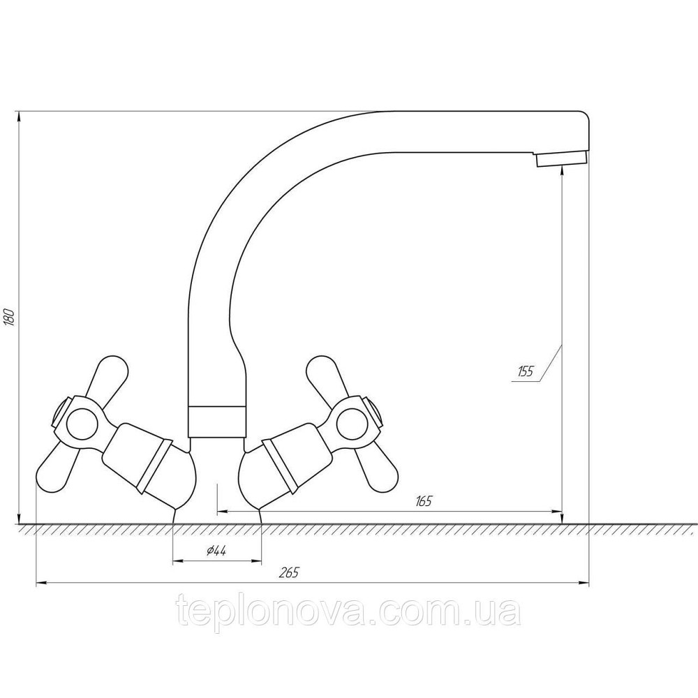 Змішувач для умивальника Globus Lux GB-SHARM-0104-06 Чернівці - фото 3