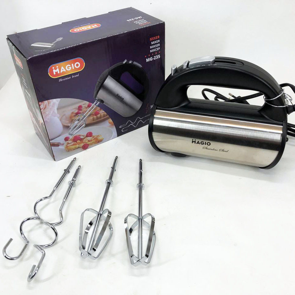 Міксер для їжі MAGIO, Хороший міксер для крему, Міксер змішування соусів Ручний з насадками MN-47 Івано-Франківськ - фото 1