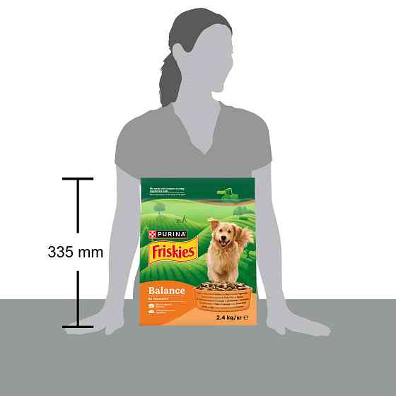 Сухой корм FRISKIES Balance для взрослых собак с курицей, говядиной и овощами, 2.4 кг Киев