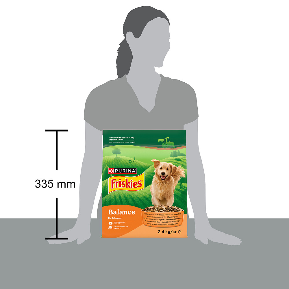 Сухий корм FRISKIES Balance для дорослих собак, з куркою, яловичиною та овочами, 2.4 кг Київ - фото 5