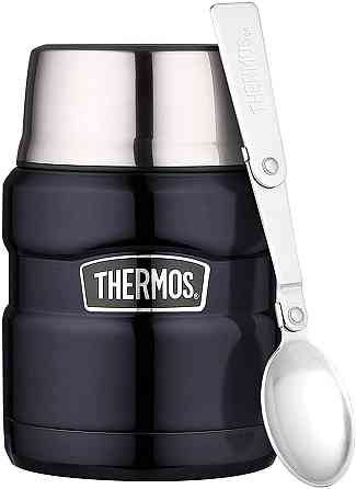 Термос для Їжі з ложкою 0,47 літрів Thermos King Food Flask" (173020) Нержавіюча сталь Нововолинськ
