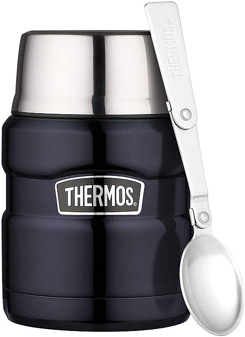 Термос для Їжі з ложкою 0,47 літрів Thermos King Food Flask" (173020) Нержавіюча сталь Нововолинськ - фото 2