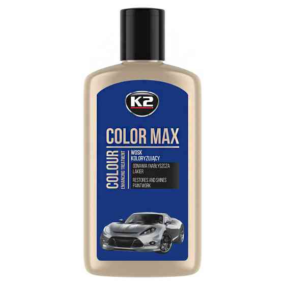 Полироль для кузова K2 Color Max восковой синий 250мл Львов