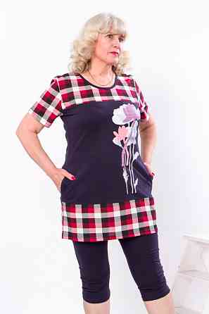 Комплект женский (туника + трессы) 56/58 летний 