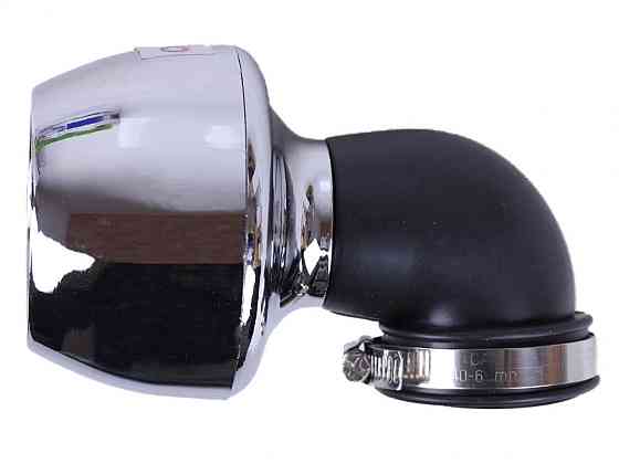 Фильтр воздушный (нулевик) Ø42mm, 90*, турбина (хром) -2 Мукачево