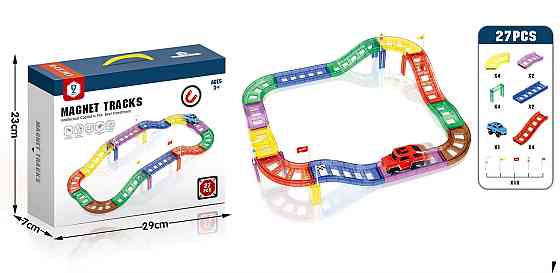 Трек магнитный разноцветный для мальчика CJ-2261078 на 27 деталей Каменец-Подольский