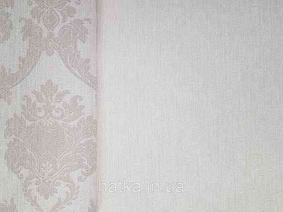 Обои виниловые на флизелине Rasch Ornament 1.06х10 однотонные тонкая полоса светло кремово розовые 973228 Киев