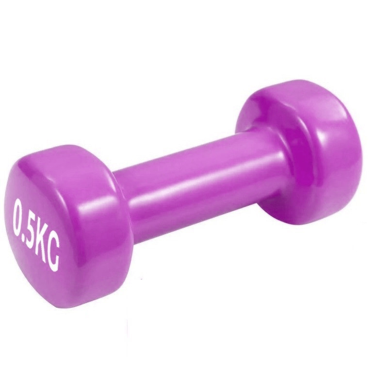 Гантель вінілова PowerPlay 4125 Achilles 0.5 кг. Рожева (1шт.) Кам'янське - фото 1