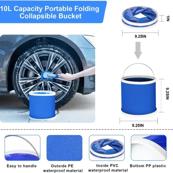 Набор из микрофибр аппликаторов и щеток для ухода за автомобилем, комплект 16 штук Коломия