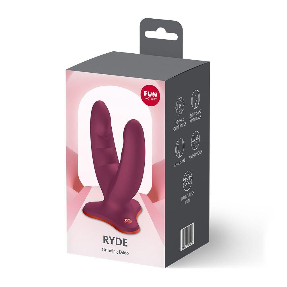 Подвійний фалоімітатор Fun Factory RYDE Wine Red (м'яте паковання!!!) Sex Aura Київ - фото 8