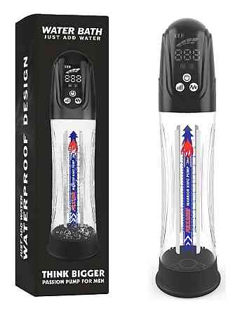 Водонепроницаемая, автоматическая вакуумная помпа с зарядкой от USB CANWIN Water Pump LCD, P412AU Sex Aura Киев