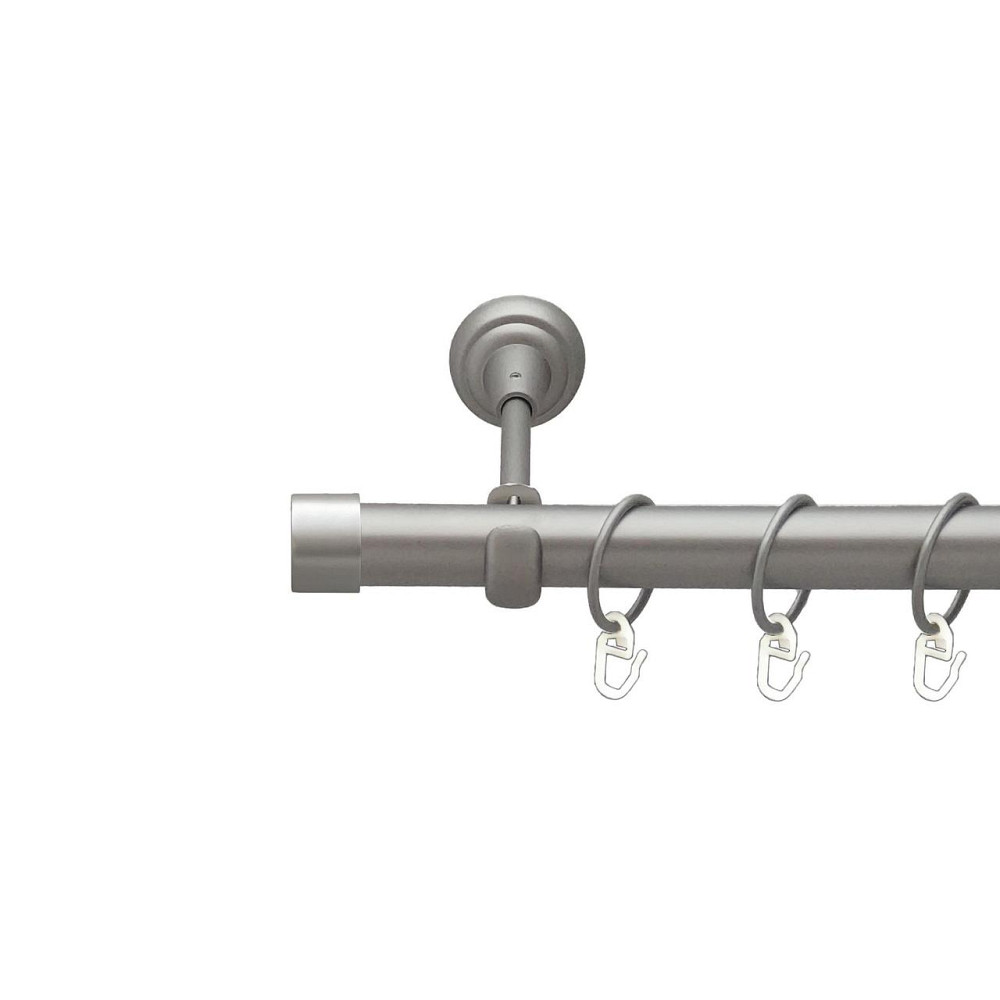 Карниз Orvit Заглушка металевий однорядний відкритий гладка труба кільце металеве Сатин 25 мм 300 см Львов - изображение 1