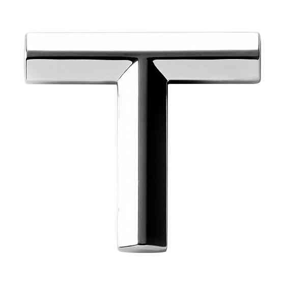 Наклейка 3 см (грань) Буква T Київ