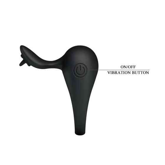Ерекційне кільце - Pretty Love Stimulating Tonguo Penis Ring Black Sex Aura Київ