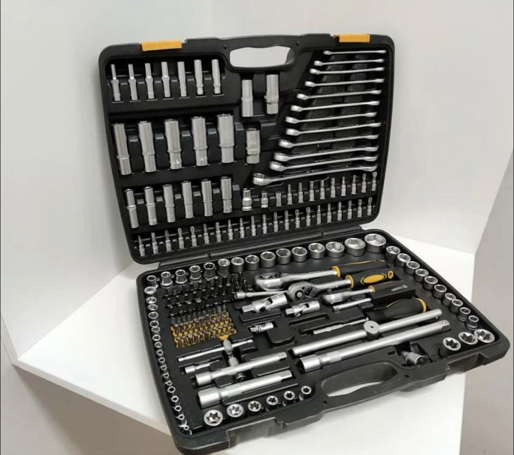 Набір інструментів головки з тріскачкою, інструменти для СТО та автосервісу 216 ел Vorel (Польща), AVI Київ - фото 2