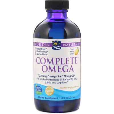 Жирні кислоти Nordic Naturals Омега Комплекс з Лимоном, Complete Omega, 237 мл (NOR-02773) Вінниця