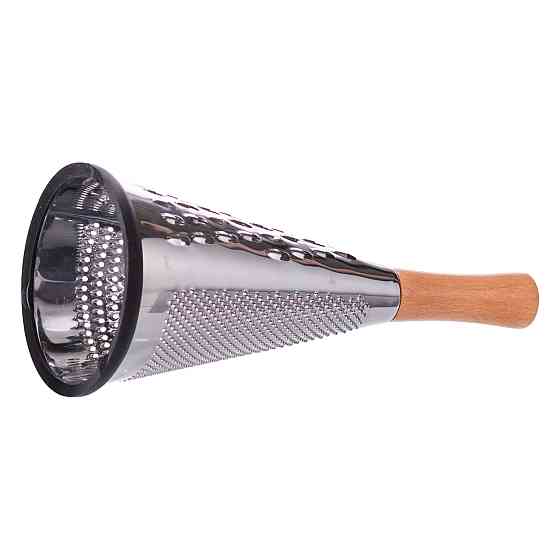 Ding Lanfang Конусна тристороння ручна тертка з нержавіючої сталі з дерев'яною ручкою HP-8-2 Коломыя