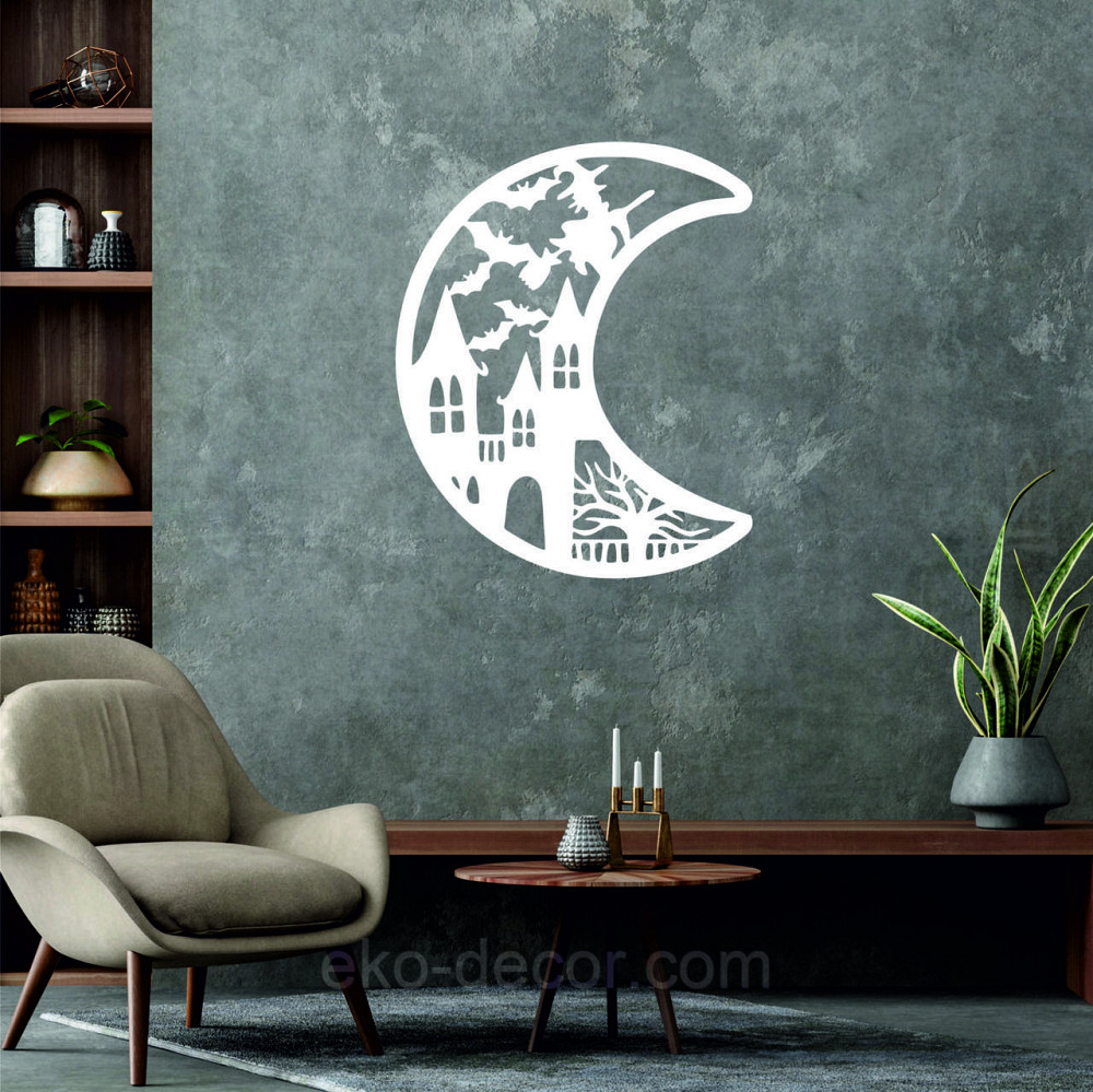 Декоративне настінне Панно «Хеллоуїн», Декор на стіну 90*73 см, Білий Київ - фото 6