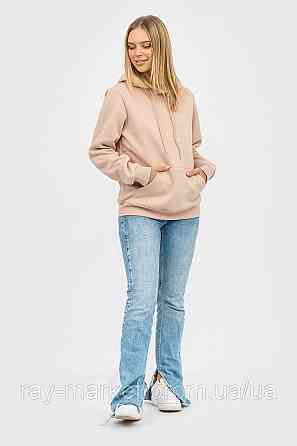 Худі базове утеплене Ray Basic жіноче бежеве (U0401W-Cream) L Київ