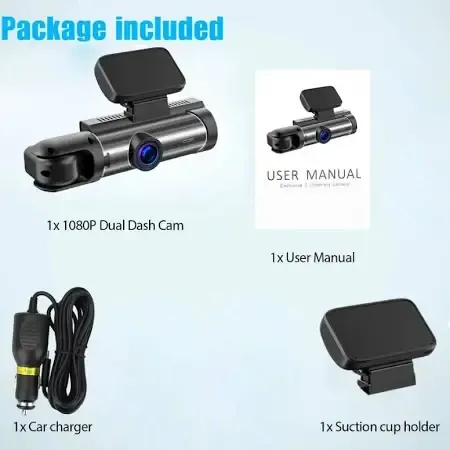 Автомобильный видеорегистратор M8 3,16-дюймовый экран Full HD 1080P с двумя камерами Коломыя - изображение 9