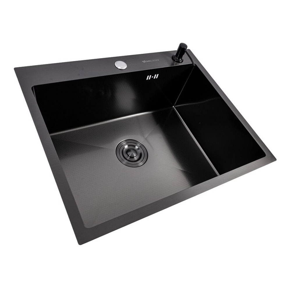 VALESO Кухонна мийка 60*50 PVD чорна VALESO Handmade DECOR (3,0/0,8) Коломия - фото 7