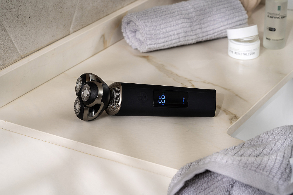 Бритва електр. ARDESTO роторна SHRR-B8WDR, 8Вт, бритв.головок-3, Li-Ion, сух.+волог., чорний Київ - фото 4