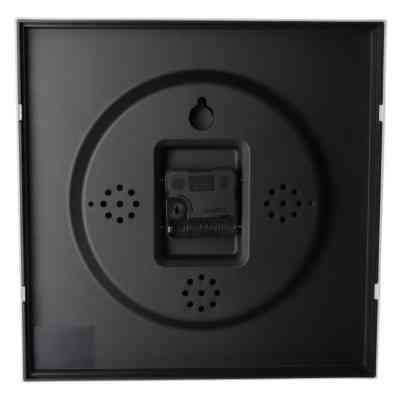 Настінний годинник Optima SQUARE пластиковий, чорний (O52101) Вінниця