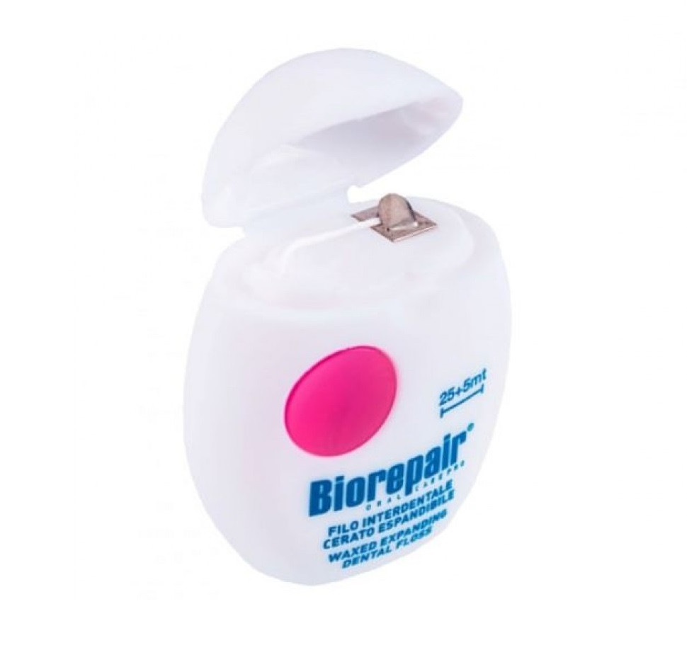 Розширююча зубна нитка-флос Захист ясен з гідроксиапатитом та гіалуроновою кислотою BioRepair 30 м Київ - фото 2