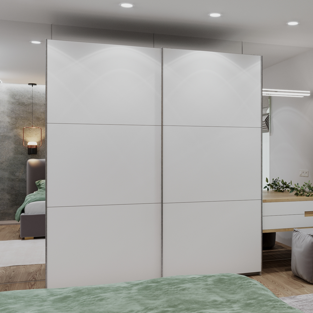 Шафа купе Doros G-Caiser Графіт/Білий 2 ДСП / 3 частини 200х60х240 (DRS-011849) Дніпро - фото 7