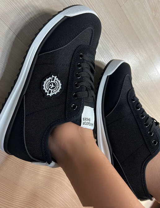 Кросівки жіночі Navigator 3241-1 з текстилю з емблемою чорні, 38, 24,5 см Київ - фото 12