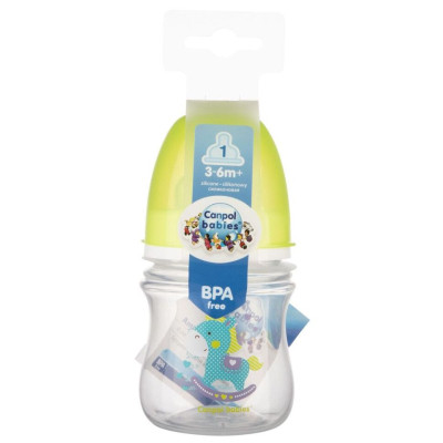 Бутылочка для кормления Canpol babies Easystart Цветные зверьки 120 мл Бирюзовая (35/205) Винница - изображение 3