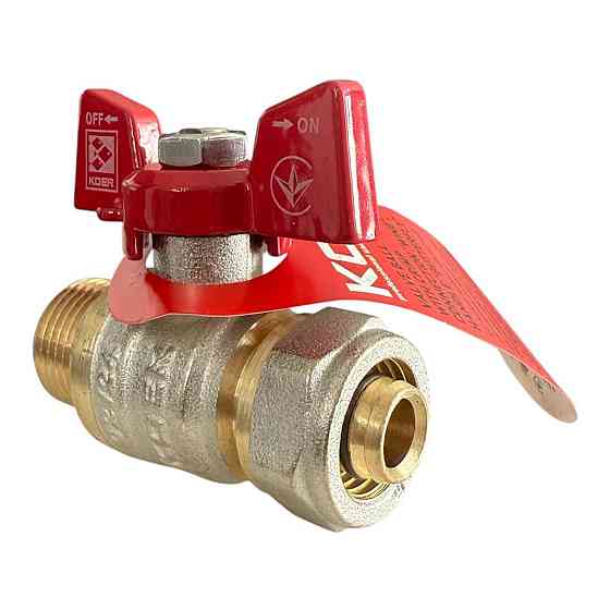 Кран для металлопластиковых труб 16х1/2 наруж. Koer Харьков