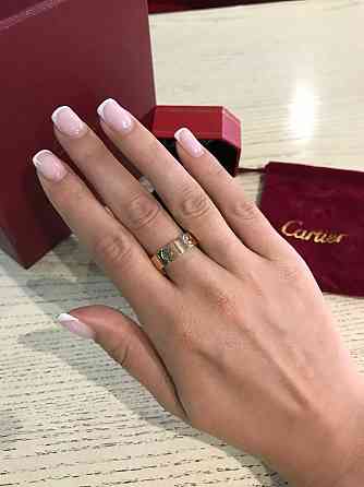 Cartier кільце в рожевому золоті LOVE / Cartier кільце рожеве золото без каменів Одеса