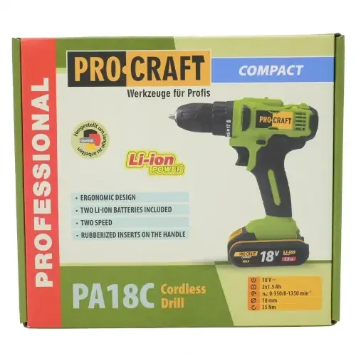 Шуруповерт Procraft PA18C COMPACT Коломия