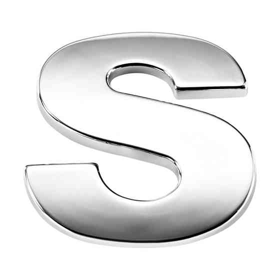 Наклейка 3 см Літера S Київ