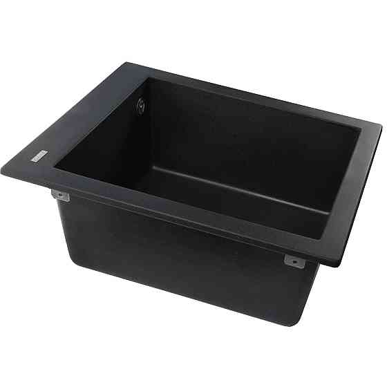 Гранітна мийка Globus Lux LAMA чорний металік 410х500 мм-А0001 Київ