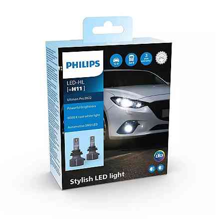 Комплект світлодіодних ламп PHILIPS H11 11362U3022X2 LED Ultinon Pro 3022 LED 12/24V Харків