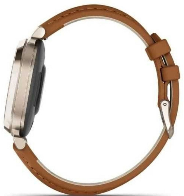 Часы: Garmin Lily 2 Classic Gream Gold With Tan Leather Band. Київ - фото 7