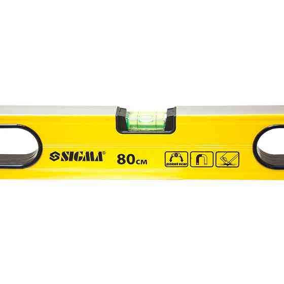 Уровень магнитный 3 капсулы + глазок 80см SIGMA (3732081) Киев