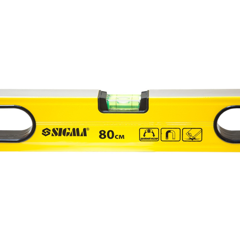 Уровень магнитный 3 капсулы + глазок 80см SIGMA (3732081) Киев - изображение 3