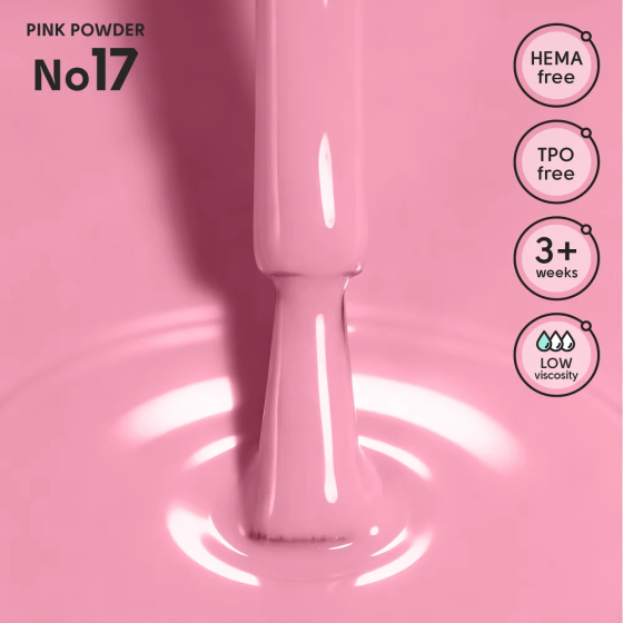 Гель-лак для ногтей 17 Pink Powder Shelly 12 мл Киев