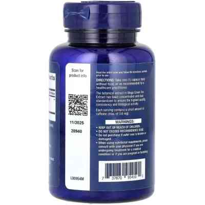 Вітамінно-мінеральний комплекс Life Extension Екстракт зеленого чаю без кофеїну, Mega Green Tea Extract, 100 вег (LEX-95410) Вінниця