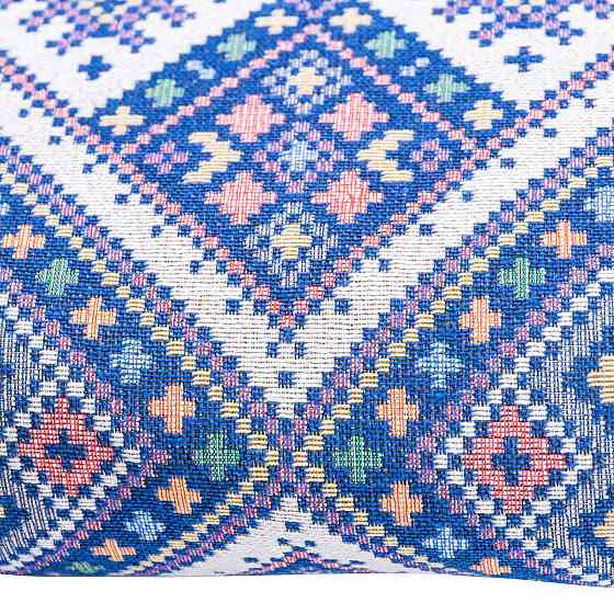 Синій жакардовий коврик для пікніка Київ