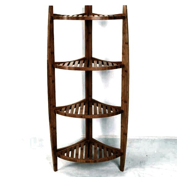 Стеллаж угловой для ванной 