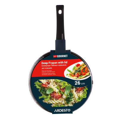 Сковорода Ardesto Gemini Gourmet Andria, 26см, алюміній, чорний (AR1926GMG) Винница - изображение 9