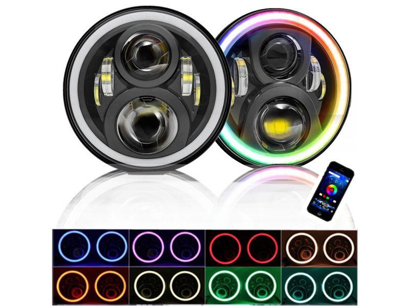 Комплект светодиодных фар AllLight JR-4/1-60W ближний+дальний НИВА, ВАЗ, ГАЗ, УАЗ, JEEP, VW (управление габаритами через смартфон) Харьков - изображение 1