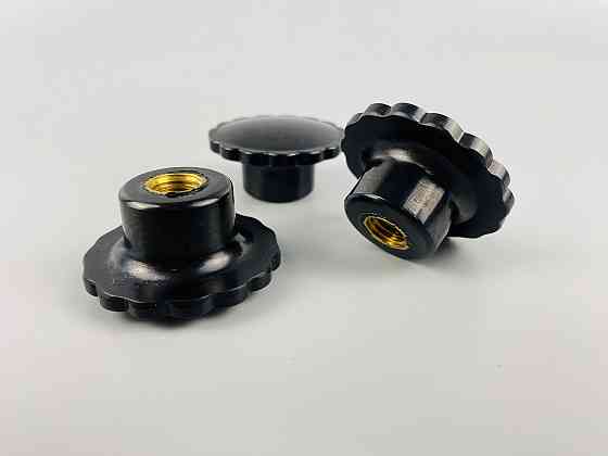 Наконечник важеля універсальний М10, D40 (шар чорний), латунна втулка різь внутрішня М10 Мукачево